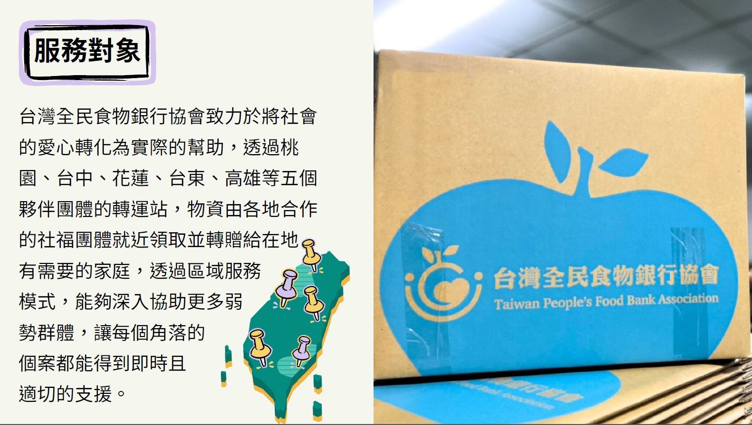 全家fa點公益捐與全民食物銀行合作，捐贈弱勢族群